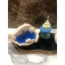 Арома свечи в ракушке из гипса "Морской бриз"