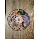 ​Подставка из эпоксидной смолы с настоящими травами и цветами