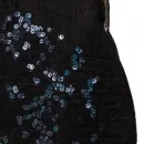 Сумка черная с пайетками в технике валяние из овечьей шерсти. Высота сумки 33 см, длина 32 см