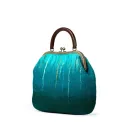 Сумка ридикюль в технике валяние из овечьей шерсти, бирюзовая. Высота сумки 30 см, длина 38 см