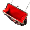 Сумка ридикюль в технике валяние из овечьей шерсти. Высота сумки 28 см, длина 24 см