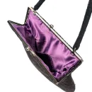 Сумка черная с пайетками в технике валяние из овечьей шерсти. Высота сумки 33 см, длина 32 см