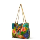 Сумка яркая в технике валяние из овечьей шерсти. Высота сумки 42 см, длина 30 см