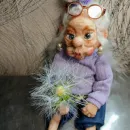 Кукла из полимерной глины "Божий одуванчик"