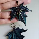 Серьги "Изумрудный клен"