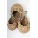 Вязаная подвесная корзинка Капелька из джута