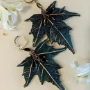 Серьги "Изумрудный клен"