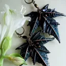 Серьги "Изумрудный клен"