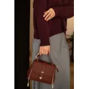 Свитер оверсайз, цвет винный, размер 44-46, состав: кашемир 10%, мериносовая шерсть 70%, шелк 20%