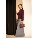 Свитер оверсайз, цвет винный, размер 44-46, состав: кашемир 10%, мериносовая шерсть 70%, шелк 20%