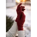 Перчатки бордо, состав 90% мериносовая шерсть 10% кашемир, обхват ладони 18-20 см