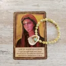 БРАСЛЕТ ИЗ АФРИКАНСКОЙ БИРЮЗЫ С РАКОВИНОЙ Браслет из африканской бирюзы с раковиной