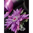 Резинка для волос ручной работы "Бадан" фиолетовый