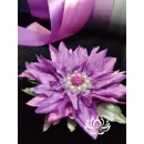 Резинка для волос ручной работы "Бадан" фиолетовый