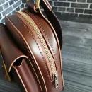 Мужской слинг ручной работы из натуральной кожи