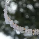 Чокер с розовым кварцем