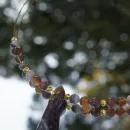 Чокер с аметистом и агатом