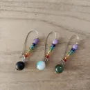 Серьги чакровые удлиненные