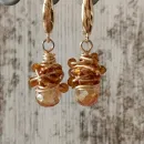 Серьги из хрустального стекла