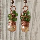 Серьги из хрустального стекла