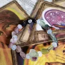 Браслет из флюорита с опалитом