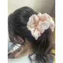 Резинка для волос из шелка в цвете Персик