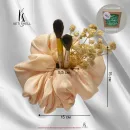 Резинка для волос из шелка в цвете Персик