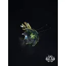 Шпилька для волос ручной работы "Очарование" голубой. в технике Витраль