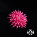 Резинка для волос ручной работы "Георгин" розовый