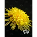 Заколка-брошь ручной работы "Керрия" жёлтый