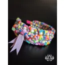 Ободок для волос ручной работы Мозаика разноцветный