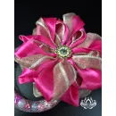 Заколка для волос ручной работы "Арабис" розовый. Единственный экземпляр. Цветы Канзаши на волосы Ваши.