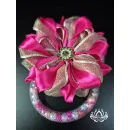 Заколка для волос ручной работы "Арабис" розовый. Единственный экземпляр. Цветы Канзаши на волосы Ваши.