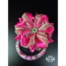 Заколка для волос ручной работы "Арабис" розовый. Единственный экземпляр. Цветы Канзаши на волосы Ваши.