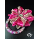 Заколка для волос ручной работы "Арабис" розовый. Единственный экземпляр. Цветы Канзаши на волосы Ваши.