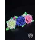 Заколка для волос ручной работы Цветочная Симфония разноцветный