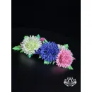 Заколка для волос ручной работы Цветочная Симфония разноцветный