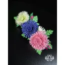 Заколка для волос ручной работы Цветочная Симфония разноцветный