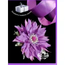 Резинка для волос ручной работы "Бадан" фиолетовый