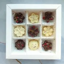 Набор шоколадных конфет ручной работы белый и молочный шоколад