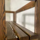 СТЕЛЛАЖ РАСКЛАДНОЙ ИЗ МАССИВА ЛИСТВЕННИЦЫ АНГАРСКОЙ 1500Х800Х280. Стеллаж раскладной из массива лиственницы ангарской 1500х800х280.