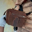 Сумка мужская мессенжер ручной работы