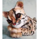 Интерьерная реалистичная игрушка ручной работы - кошка породы "Маргай"