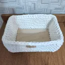 Вязаная корзинка для хранения
