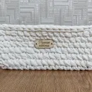 Вязаная корзинка для хранения