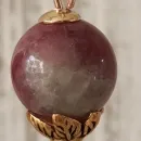 Серьги с арбузным турмалином