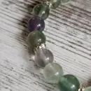 Браслет из флюорита с аметистом