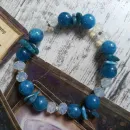 БРАСЛЕТ ИЗ АПАТИТА И БЕЛОГО ОПАЛИТА Браслет из апатита и белого опалита