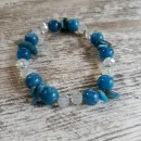 БРАСЛЕТ ИЗ АПАТИТА И БЕЛОГО ОПАЛИТА Браслет из апатита и белого опалита