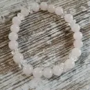 БРАСЛЕТ ИЗ РОЗОВОГО КВАРЦА С ХРУСТАЛЕМ КРАКЛЕ Браслет из розового кварца с хрусталем кракле